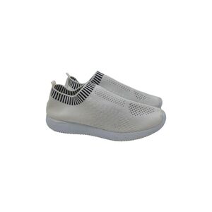 Kids White Slip-On Sneakers